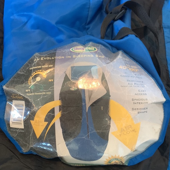 COPY - Sleep Cell Blue, Gray & Black Adult
Sized Mummy Sleeping Bag 40x90 - Picture 3 of 3